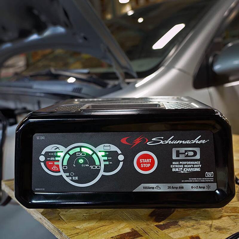 Jump Starter and Battery Charger, 20A Boost Mode, Works with Standard