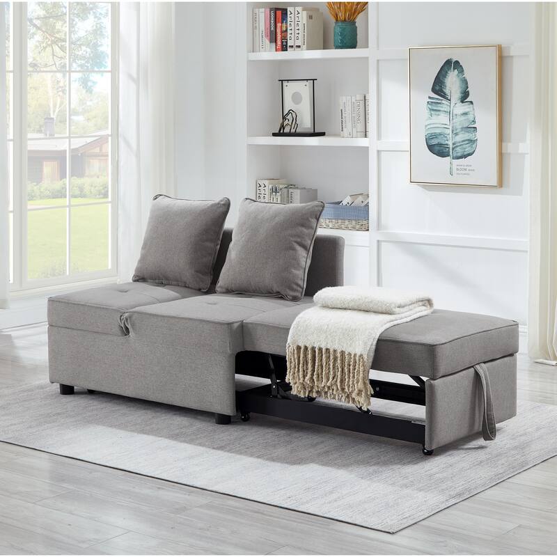4 in 1 Convertible Recliner Couch Sleeper Sofa