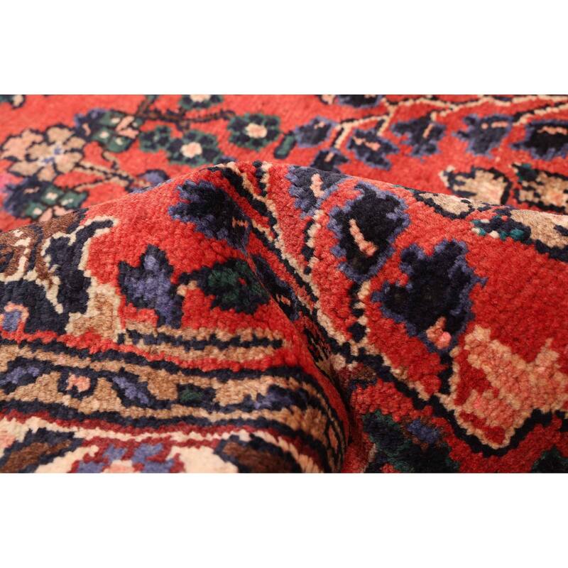ECARPETGALLERY Hand-knotted Andelz Red Wool Rug - 3'5 x 9'6