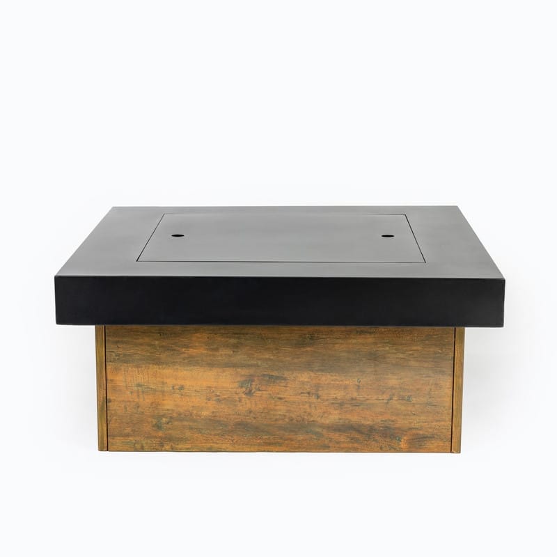 36-Inch Iron Wood-Burning Fire Pit Table