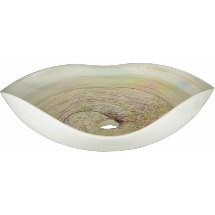 Native Trails Murano 14-3/4" Square Glass Vessel Bathroom Sink