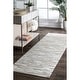 preview thumbnail 7 of 13, Nuloom Handmade Natural Patchwork Cowhide Leather Rug 2' 6" x 8' - Beige - Runner