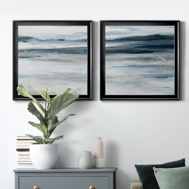 Ocean Currents II-Premium Framed Canvas - Ready to Hang - Multi-Color