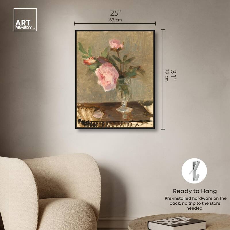 Moristot Peony Canvas by Art Remedy