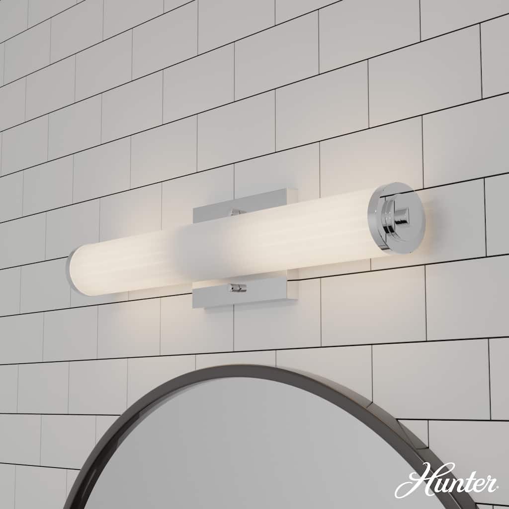 Hunter Holly Grove Bathroom Vanity Wall Light, Art or Shelf Light - Contemporary - Damp Rated!