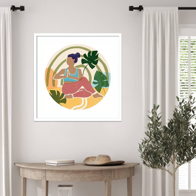 Om Together Marichi by June Erica Vess Wood Framed Wall Art Print