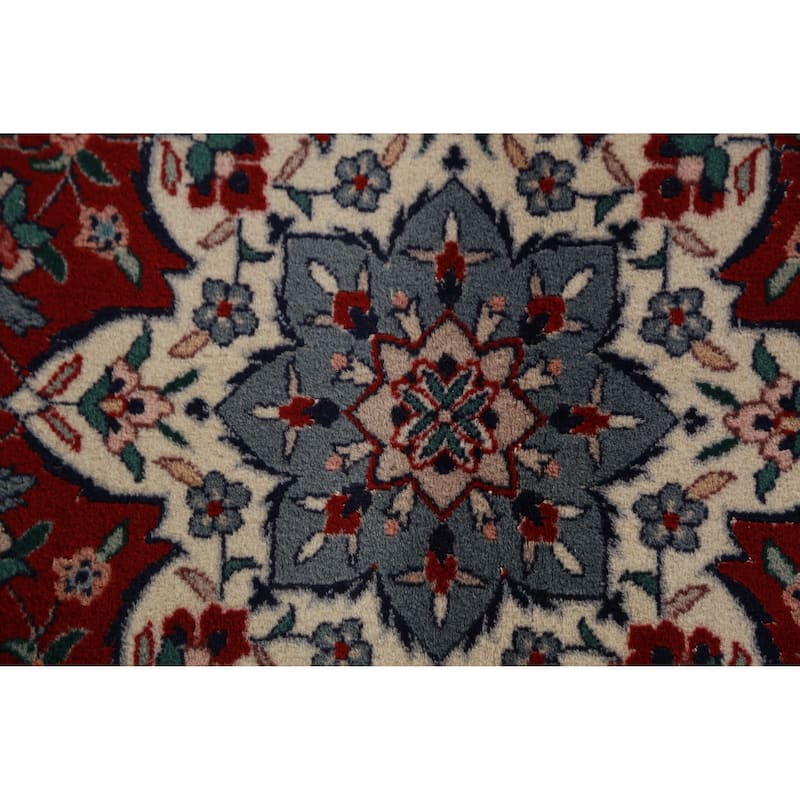 Vegetable Dye Green Aubusson Chinese Rug Hand-Knotted Wool Carpet - 8'7"x 11'8"
