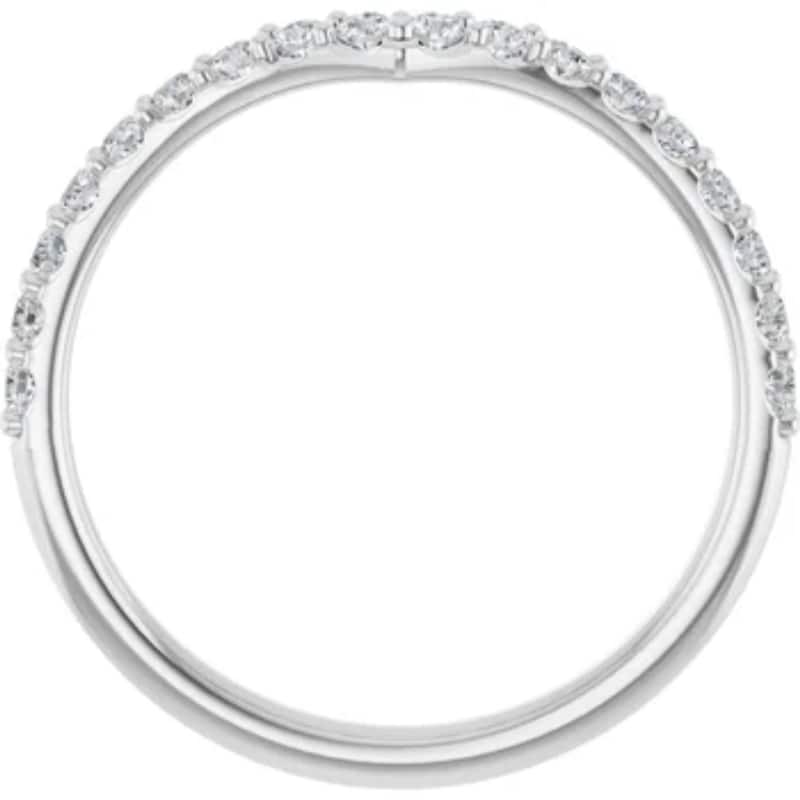 1/3Ct Round Cut Accent Wedding Ring Anniversary Gold Lab Grown