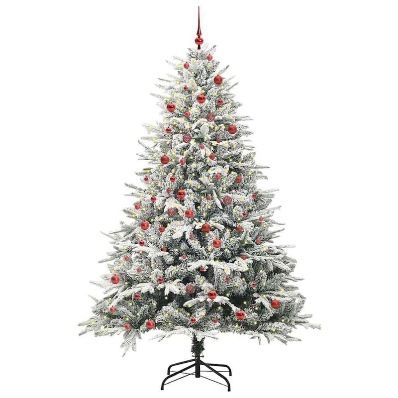 vidaXL Artificial Christmas Tree Green PVC