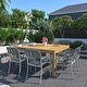preview thumbnail 1 of 4, Amazonia Teak Dinsher 9pc Outdoor Patio Dining Set 9-Piece Sets