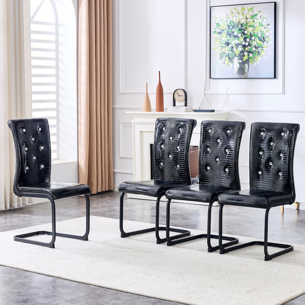 Set of 4 Upholstered Dining Chairs