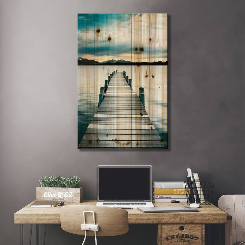 Jetty Print On Wood by Danita Delimont - Multi-Color