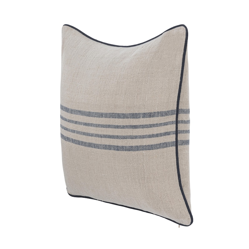 Villa by Classic Home Newport Linen Fabric Throw Pillow