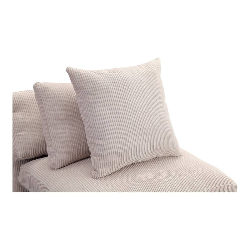 Aurelle Home Modern Timothy Modular Center Sectional Piece - 43.5 x 43.5 x 21