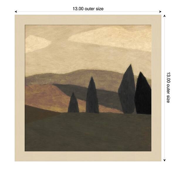 dimension image slide 3 of 18, Paysage 2 by Dan Hobday Wood Framed Wall Art Print