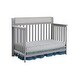 preview thumbnail 6 of 7, HomeRoots Gray Solid and Manufactured Wood Standard Four In One Convertible Crib - 57