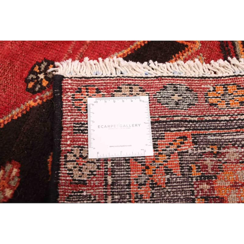 ECARPETGALLERY Hand-knotted Andelz Red Wool Rug - 4'3 x 7'3