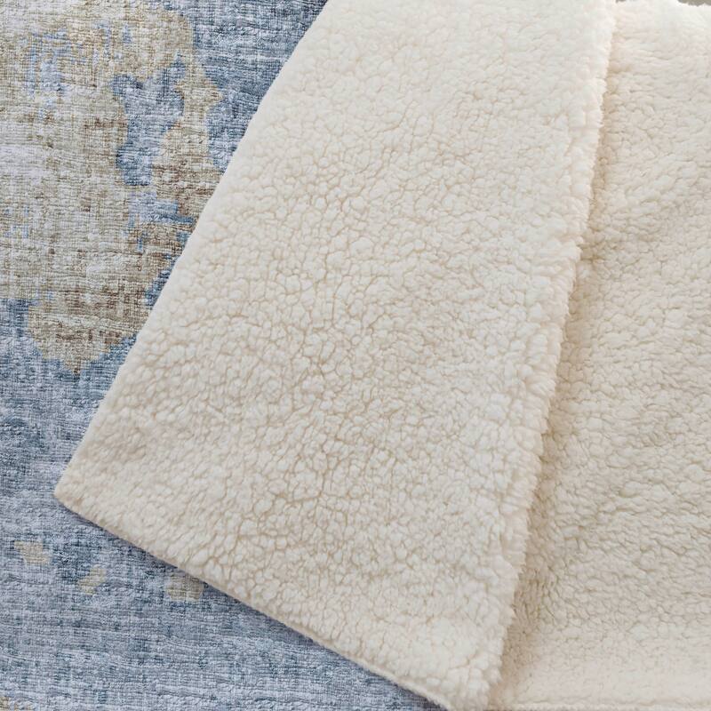 Premium Machine Washable ASB71 Abstract Modern Sherpa Throw Blanket