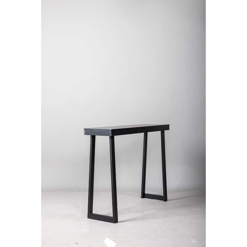 Narrow Solid Pine Wood Entryway Console Table for Small Space Living Room Furniture Decor
