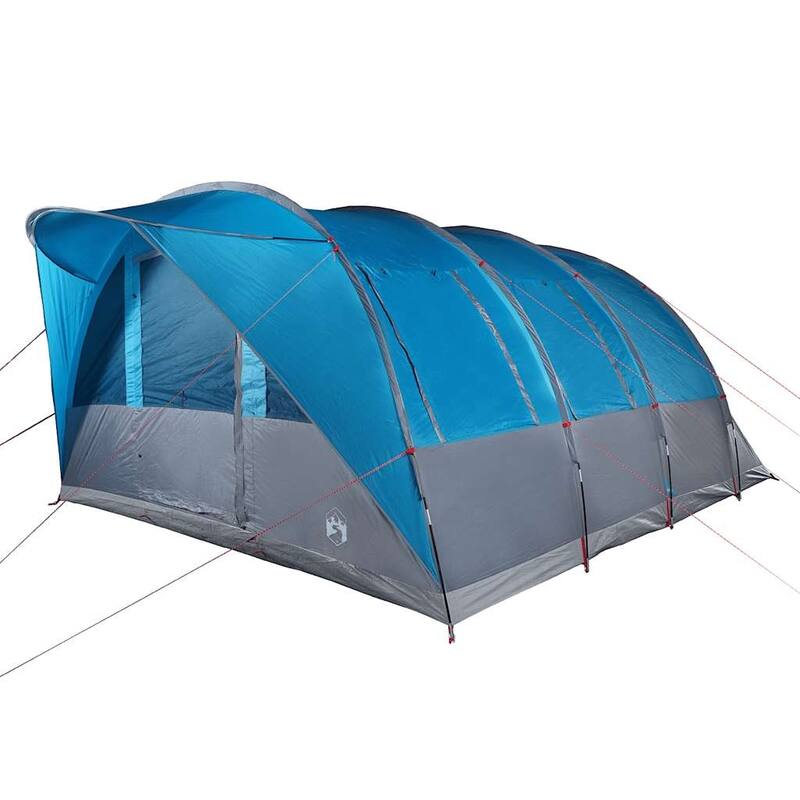 vidaXL Camping Tent Tunnel 5-Person Green Waterproof