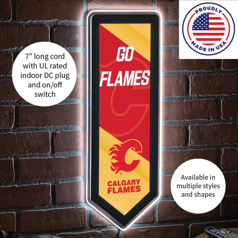 Calgary Flames LED Lighted Sign