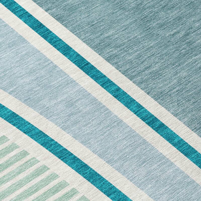 Machine Washable Indoor/ Outdoor Contemporary Keely Chantille Rug