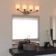 preview thumbnail 7 of 10, Bellwood Traditional Bathroom Vanity Wall Lighting Fixture, Glass Shade, Dimmable, LED Compatible, Over the Mirror Mount