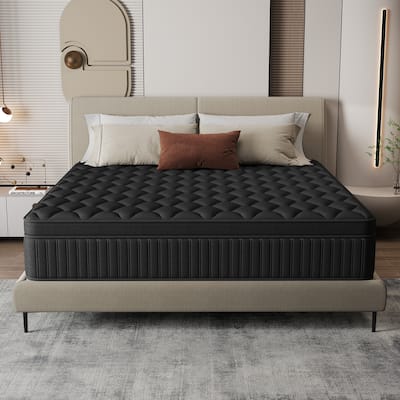 14" Medium Pocket Spring Hybrid Mattress in a Box