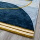 preview thumbnail 2 of 1, 5X8 Area Rug Blue Abstract - 5' x 8'