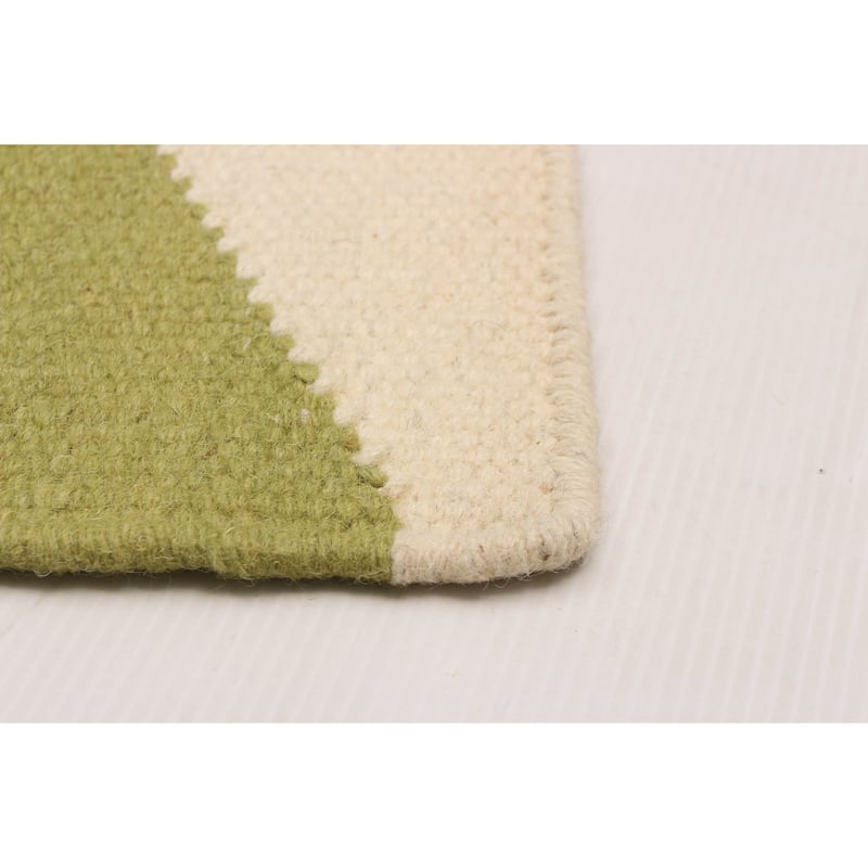 Ankara Olive Kilim 5'0" x 7'11" - 5'0 x 7'11