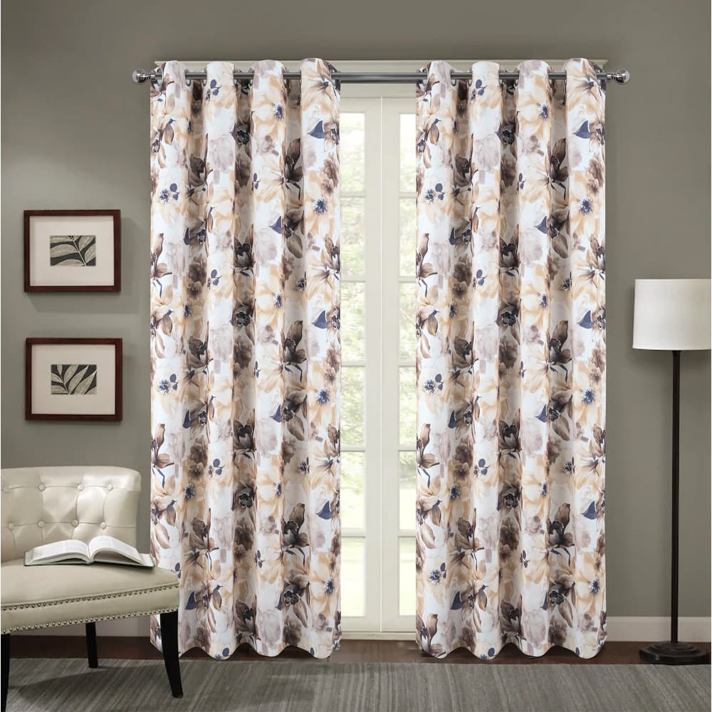 Eden Floral Room Darkening Window Curtain Panel