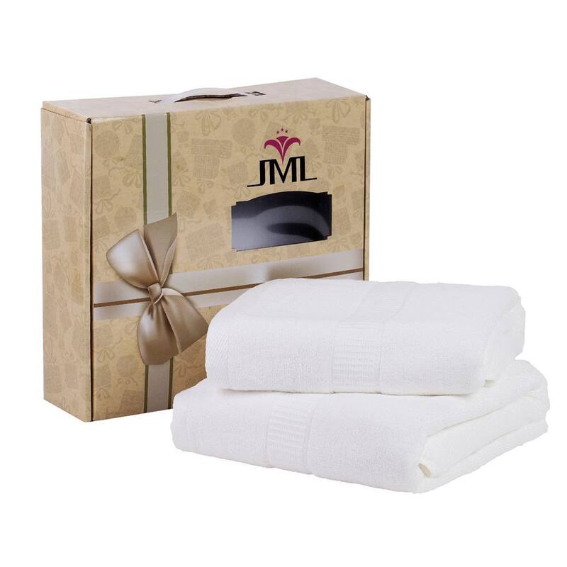 2 Pack Premium Cotton Bath Towels With Gift Box
