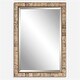 preview thumbnail 2 of 5, Coconut Shell Framed Wall Mirror - 39.5" - Brown and Gold