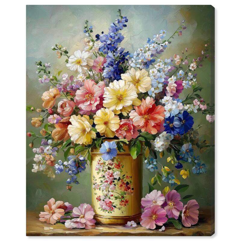 Chromatic Corolla Canvas by Art Remedy, Gallery Wrapped - 30" x 36"