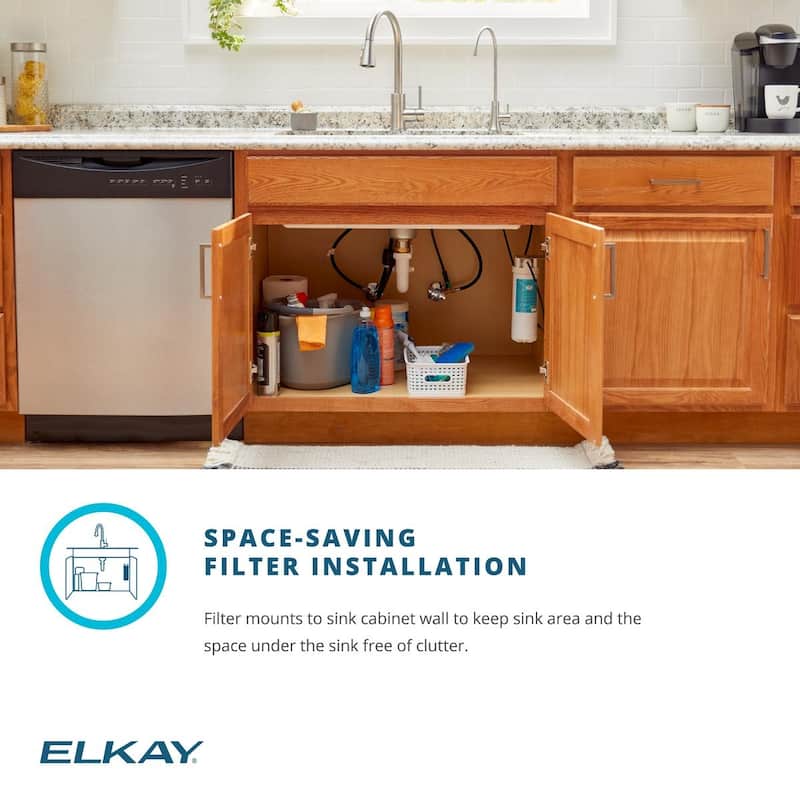 Elkay Crosstown 16 Gauge Workstation Stainless Steel, 31.5" Equal Double Bowl Sink Kit with Filtered Beverage Faucet
