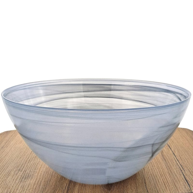 NUAGE Glass Serving Bowl - 12" - Graphite