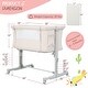preview thumbnail 14 of 25, 5-Level Adjustable Height Portable Baby Bassinet with Travel Bag - 34" x 25" x 26" (L x W x H)