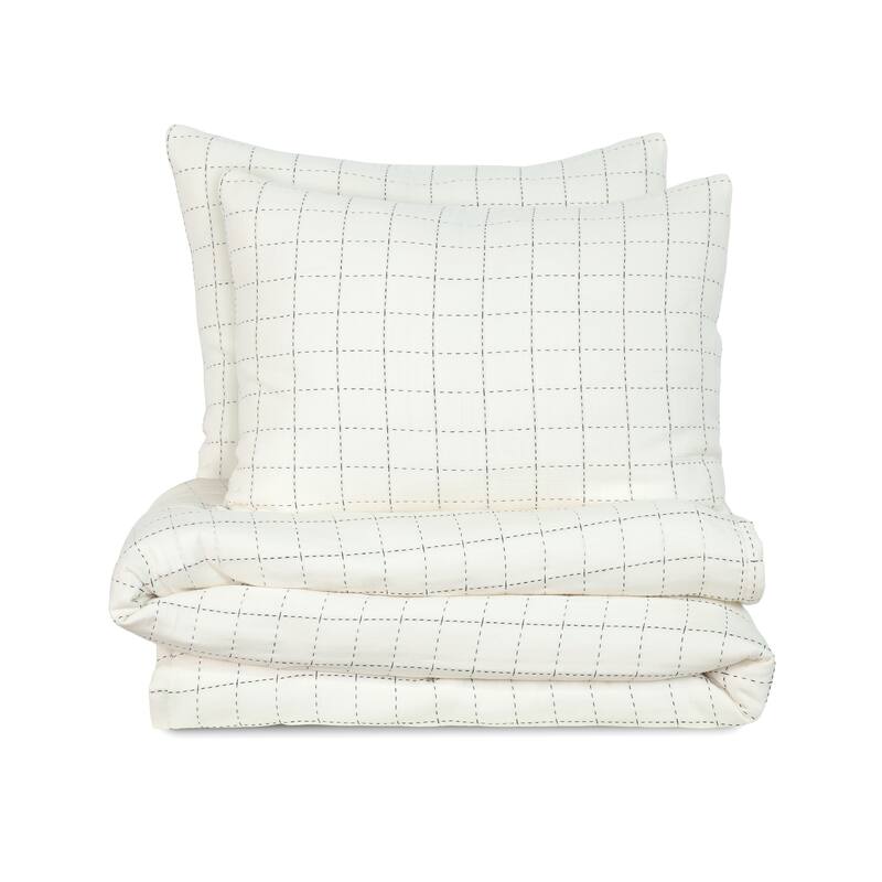 Vellux Yukon Ivory Coverlet Set - Ivory - King