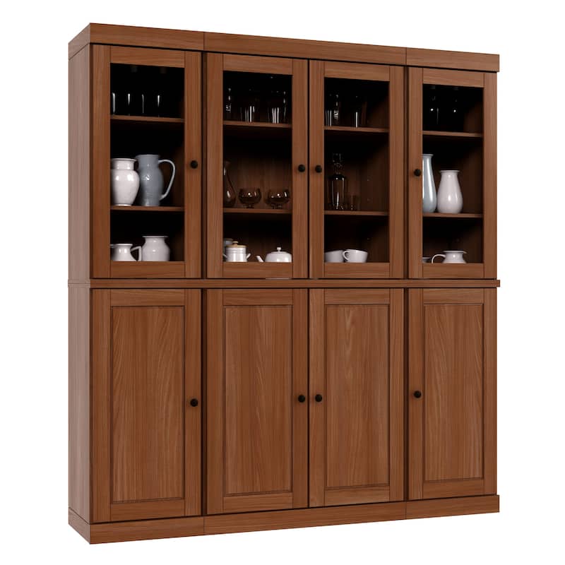 Palace Imports 100% Solid Wood 65" Kitchen China Pantry Cabinet - 65" x 71.5"