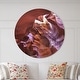 preview thumbnail 8 of 7, Designart 'Light in Antelope Canyon' Oversized Modern Wall CLock 36 in. wide x 36 in. high