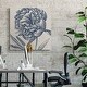 preview thumbnail 12 of 14, Indigo Floral on Linen II-Premium Gallery Wrapped Canvas