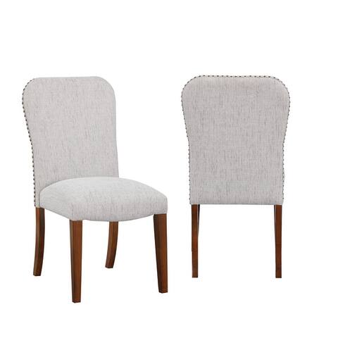 Suri Dining Chair in Performance Fabric with Nail Head Trim by Greyson Living - Set of 2