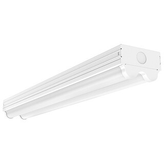2 foot 20 watt LED Double Light Strip Fixture 2200 lumens 4000K 120 ...