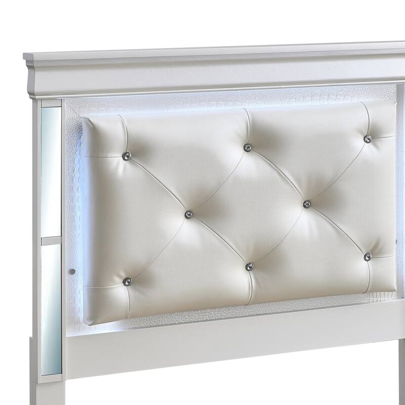 Glory Furniture Naples G6735B-TSB Twin Bed Pearl