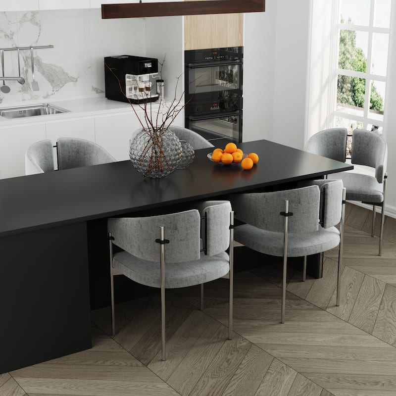 Classic and Luxurious Barrel Dining Chairs with Arms