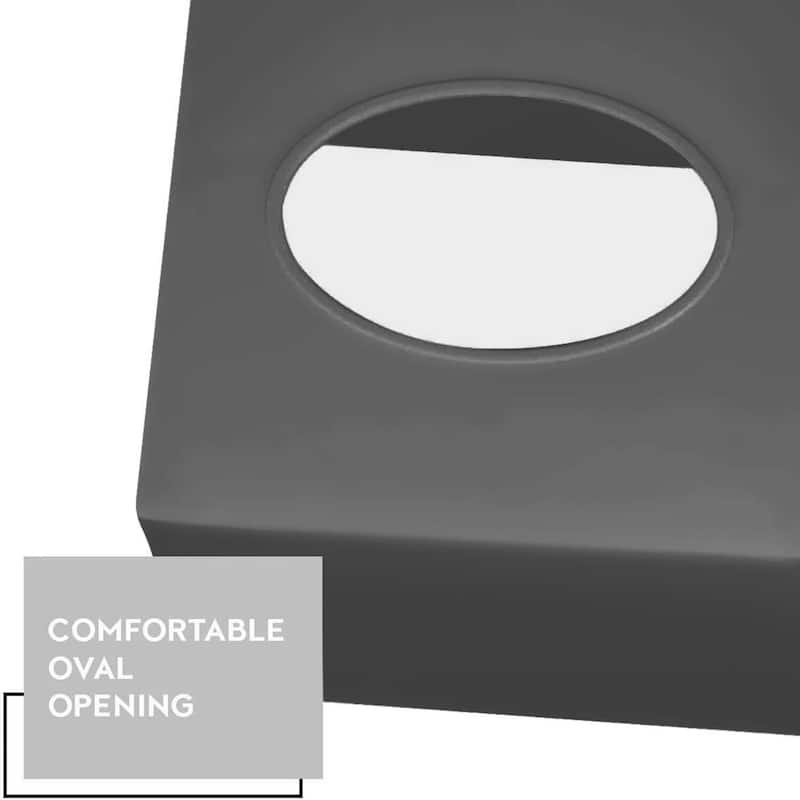 DWËLLZA HOME Tissue Box Cover Square Grey