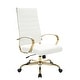 preview thumbnail 2 of 49, LeisureMod Benmar High-Back Leather Office Chair W/ Gold Frame