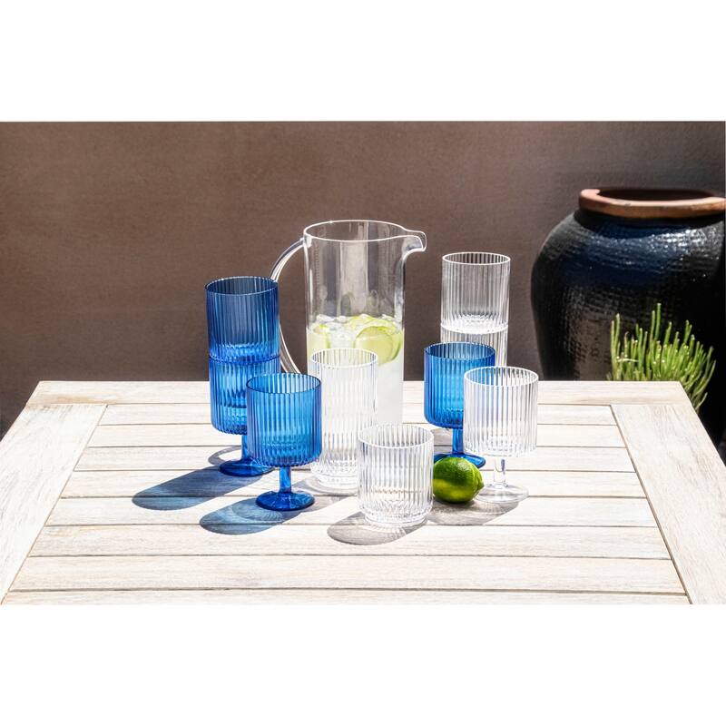 Abode Homewares Mesa Acrylic Drinking Glass - 22 oz - Set of 6