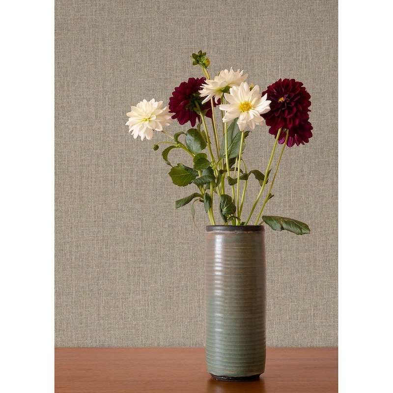 A-Street Prints Cromie Taupe Texture Wallpaper