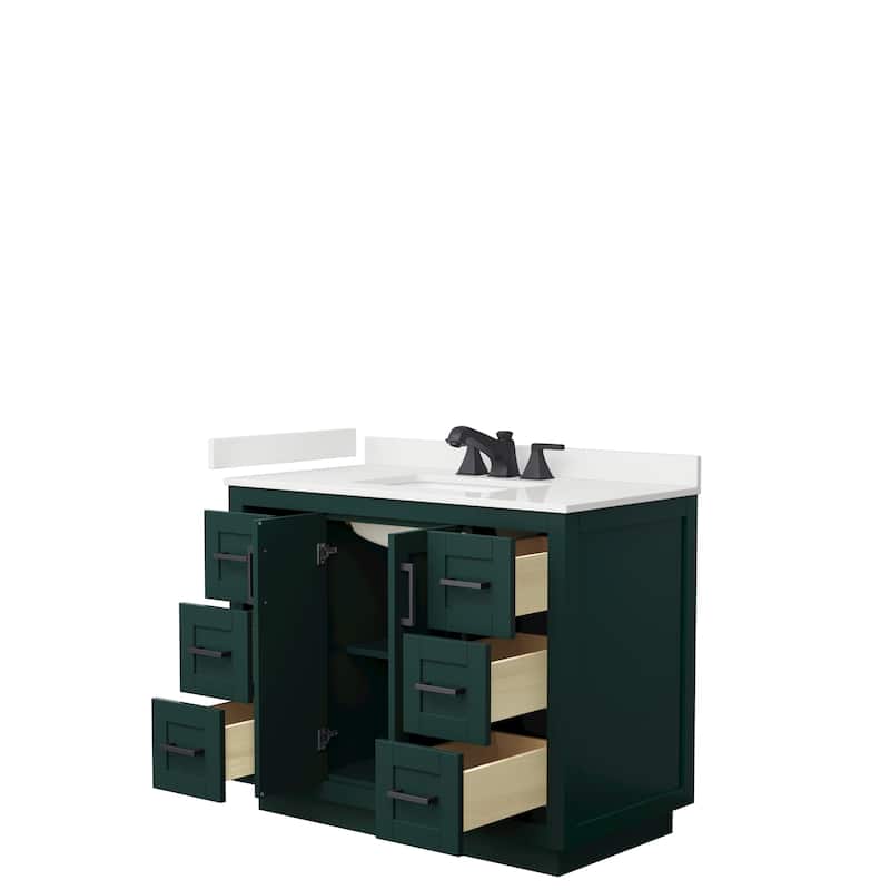 Miranda 42-inch Single Vanity, Quartz Top